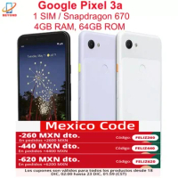 Google Pixel 3a Pixel3a 5.6" 4GB RAM 64GB ROM Octa Core NFC Snapdragon Original Unlocked 4G LTE Android Cell Phone