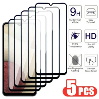 5Pcs Protection Glass For Samsung Galaxy A02 A12 A22 A32 A42 A52 A72 Screen Protector M02 M12 M22 M32 M42 M52 M62 Tempered Film