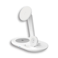 【LYCANDER】OLIKA W3 三合一磁吸無線充電器(白)