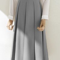 ZANZEA Vintage Pleating Skirt Korean Fashion Women High Waist Jupe Office Lady 2024 Spring Falda Holiday Loose Solid Maxi Skirts