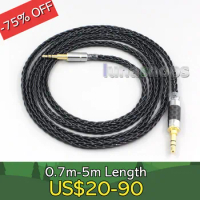 8 Core Silver Plated Black Earphone Cable For beyerdynamic DT 240 Pro DT240Pro Shure AONIC 50 LN006580