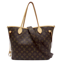 【二手名牌BRAND OFF】LOUIS VUITTON LV 路易威登 原花 帆布 Neverfull Bandouliere Inside Out MM 托特包 M12257