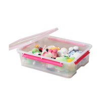 【真心良品】四面環扣密封整理箱24L(6入)