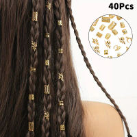 40 PCS/Set Vintage Silver Hollow cincin rambut besi rambut Cuff pin rambut Loop hiasan aksesori ram