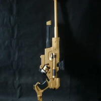 Overwatch Ana Amari Skin Captain Amari Golden Biotic Rifle Cosplay Replica Prop