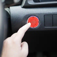Push Start Button Cover Rotary Push Start Engine Button Cover Scratch Resistant Interior Decor For Auto Car Vehicle Motorcycle
