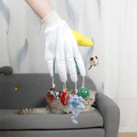 5 PCS Pet Glove Cat supplies Five-finger tease cat gloves Anti-bite anti-scratch cat artifact Pet interactive knot toy