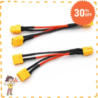 Happy Toy Store Mới XT60 Đầu nối pin song song Đầu cắm đực cái 10 cm Dây nối dài ắc quy 14 AWG Cáp k