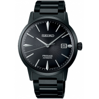 SEIKO 精工 Presage 黑天鵝絨調酒紳士機械腕錶-男錶(SRPJ15J1)39.5mm