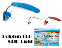 小海豚優雅曲線 LED 小夾燈(藍白) --特價