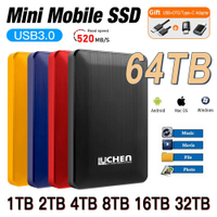 ใหม่1TB Mobile Solid State Drive USB 3.0 External SSD Hard Drive 2Tb ความเร็วสูงแบบพกพา SSD 500GB Hard Disk สำหรับแล็ปท็อป Mac PC