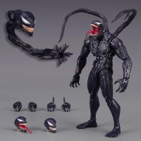 Hot 20cm Marvel Venom Shf Legends Joint Movable Action Figure Toys Change Face Model Doll Collectible Kids For Toys Gift