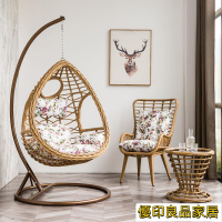 免運 網紅鳥巢摇篮椅 吊籃椅 秋千 吊椅 吊床 懶人椅 陽台搖籃椅子 吊籃吊椅 陽台藤椅 室內家用鞦韆 搖摇椅吊床吊籃藤椅室內成人單人歐式搖椅陽臺秋千吊椅搖椅搖籃椅家用吊蘭椅