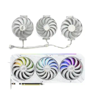 3 fans brand new for ASUS GeForce RTX3070 3080 3090 ROG STRIX white OC graphics card replacement fan
