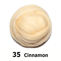 handmade Wool Felt for felting 50g Cinnamon Perfect in Needle Felt 35#