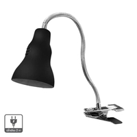 โคมไฟอ่านหนังสือแบบหนีบ (E27x1) HATASHI รุ่น HT-1711C ขนาด 9 x 12 x 6 ซม. สีดำ