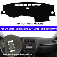 Car Dashboard Cover Silicone Non-Slip Dash Mat Carpet ANti-UV For Volkswagen VW Jetta Vento MK6 2011- 2016 2017 2018