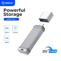ORICO USB 3.2 Pen Drive 260MB/S USB Flash Drive 256GB 128GB 64GB 32GB Pendrive Type-C USB3.2 Flash Drive for Android Micro/PC
