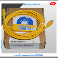 Yellow USB-GT01-C30R2-6P GT1020 GT1030 Touch Screen Download Cable