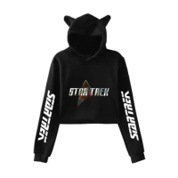 Star Falle Star Trek Loose Kids Adults Hoodie Long Sleeve Streetwear Cosplay Sweatshirt Hoodies Coat Pullover Cat Ears Hooded