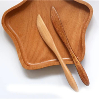 High Quality Knife Style Wooden Mask Japan Butter Knife Marmalade Knife Dinner Knives Tabeware with Thick Handle