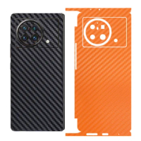 3D Colorful Carbon Fiber Anti-Scratch Phone Sticker For Vivo X Fold / X Fold2 Full Cover Decal Matte Film Wrap + Hingle Skin