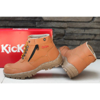 SMBS Store - Boots Safety Cowok Kickers Morisey Resleting TAN Sepatu Pria Boot Septi Hiking Outdoor