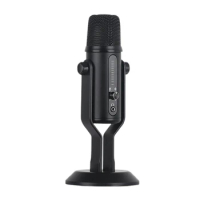 LED Voice Control Breathing Light USB Microphone Live Recording Condenser Microphone