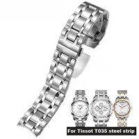 High end watch chain for Tissot 1853 Couturier T035 steel belt T035627 male and female original watch chain accessories 22mm
