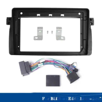 For BMW 3 (E46) 1998-2005 9 Inch Car Radio Android Stereo MP5 GPS Player Casing Frame 2 Din Head Unit Fascia Cover Trim Kit