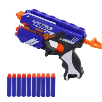 TISNERF Children's Manual Soft Bullets Toy Gun Kits For Nerf Darts Toy Pistol Gun Long Range Dart Blaster Kids Toys Xmas Gift