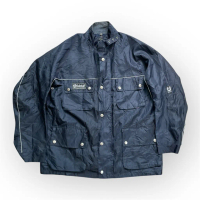 ♧Belstaff Mortorcycle Biker Bluenavy Jacket♗
