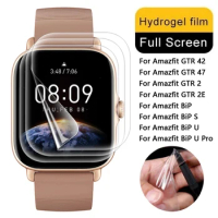 20PCS Soft Hydrogel Screen Protector Film For Amazfit GTR 2 2E 42mm 47mm Full Protective Film For Amazfit BiP S U Pro Stratos 3