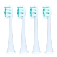 4Pcs Replacement Electric Toothbrush Head Deep Cleaning Oral Care Teeths Soft Dupont Bristles Compatible With Philips Sonicare