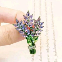 Lavender Mini Bouquet Exclusive Premium Brooch / Bros Bunga Ungu / Bros Hijab Viral Kekinian Bisa CO