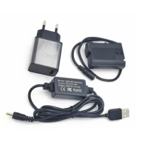 5V USB Convertor to EP-5B EP5B DC Coupler EN-EL15 Dummy Battery (4.0mm*1.7mm) For Nikon V1,D800,D700,D600