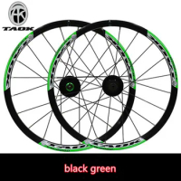 TAOK Tuoke mountain wheel set bicycle small wheel diameter folding car 20 inch 406 wheel set hub disc brake drum