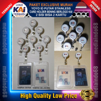 LOGO BARU PT.KAI- YOYO PUTAR+CARD HOLDER BENING (Paket Exclusive)