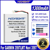 HSABAT 361-00070-00 1300mAh GPS Navigator Battery for GARMIN 3597LMT Nuvi 3597 3597LMTHD 3598 3598LMT 3598LMT-D Batteries