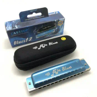 EASTTOP FALA blues mouth organ 12 hole blues professional harmonica AL comb