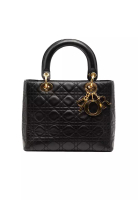 Dior 二手 Dior 中羊皮 Cannage Lady Dior 手袋