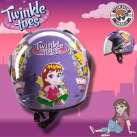 Helm Anak Vidano SNI Premium Cewe Perempuan Remaja Lucu Karakter Twinkle Toes 2 3 4 5 6 7 8 Tahun L 