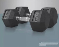 dumbell hexagonal 12.5kg Hex Dumbell halter hex