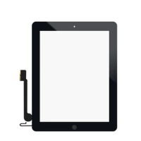 Touch screen monitor 2PCS Per Lot for ipad 4 replacement digitizer glass with home Button A1458 A1459 A1460