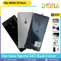 Original Back Cover For Sony Xperia XZ3 Back Battery Cover Glass Housing Door Rear Case With Camera Lens Replacement Parts