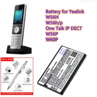Cordless Phone Battery 3.7V/1300mAh YL-5J, W56-BATT for Yealink W56H, W56h/p, One Talk IP DECT, W56P, W60P