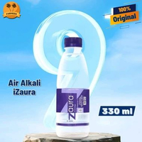 IZAURA Air Minum pH Tinggi 330ml 1 Dus Isi 18 Botol Air Alkali Kesehatan pH Tinggi iZaura