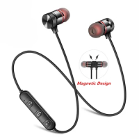 Universal XT-6 Magnetic Wireless Bluetooth Earphones In-Ear Stereo Music Headset Sports Earbud Earpiece With Mic for Smartphones