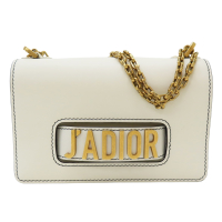 【二手名牌BRAND OFF】Dior 迪奧 米白色 牛皮 J Adior 肩背包 M9002