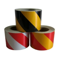 10CM*45M Road Traffic Self-adhesive Reflective Warning Safety Sticker High Visibility Reflective Film